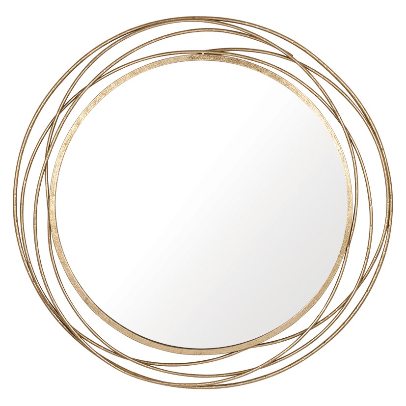 Antique Gold Circular Mirror